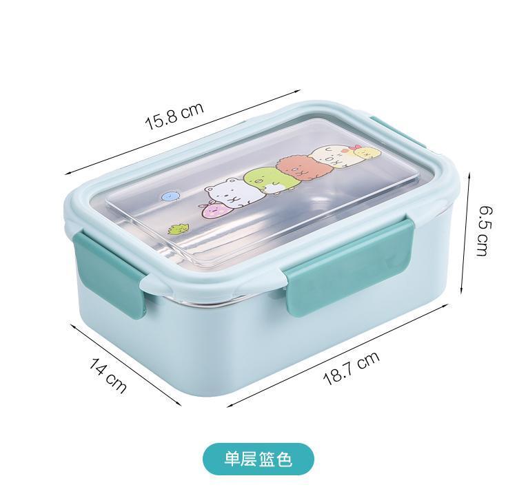 Product Introduction of 304 Stainless Steel Insulated Lunch Box for Students, Double Layer Compartment Bento Box, Office Workers' Lunch Separator Type, Canteen Meal Box 14
