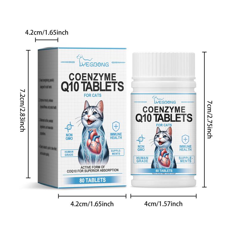 Product Introduction of [OY Pet Shop] Cat Coenzyme Tablets Guard Health and Vitality Exclusive for Cats Coenzyme Q10 Absorption Nutrition Supplement 0