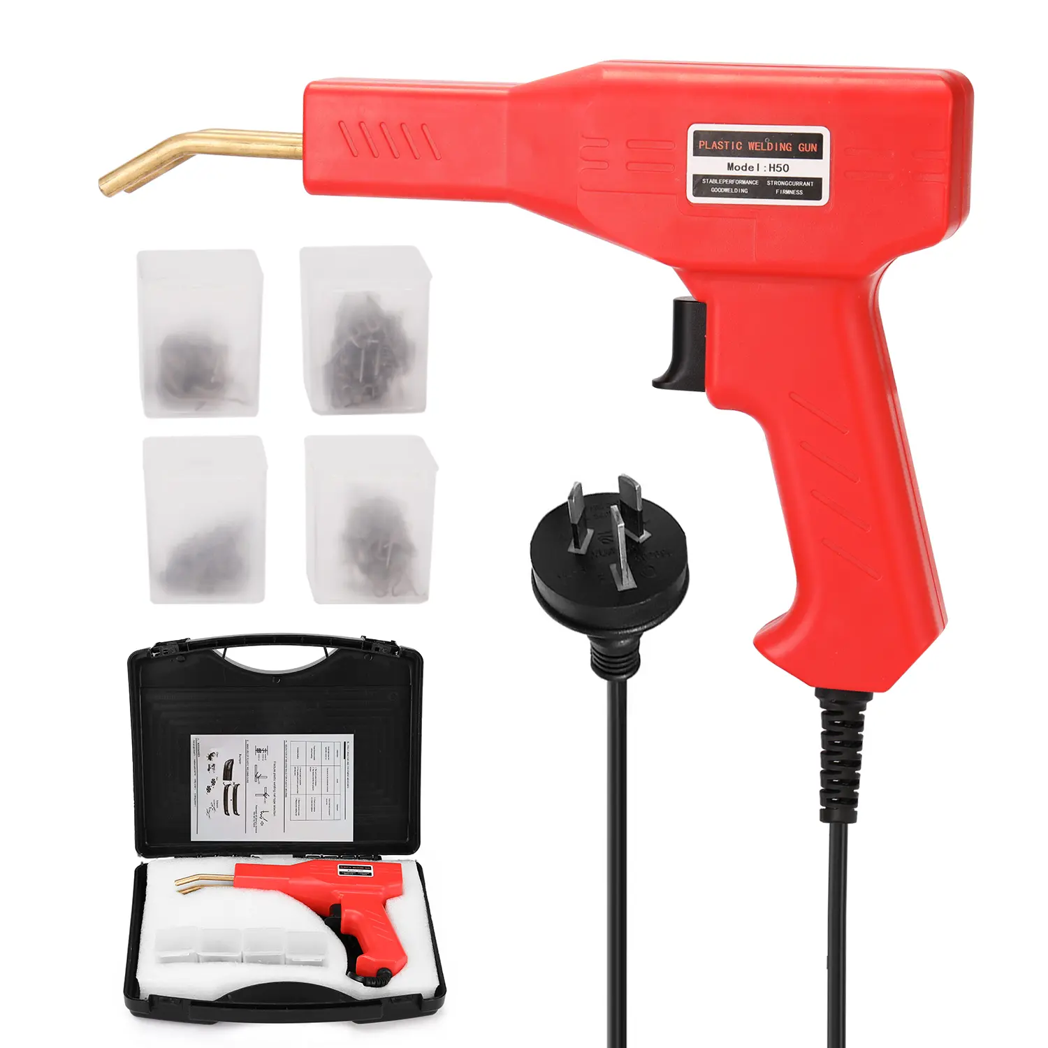 Handy Plastics Welders Garage Tools  Hot Staplers Machine Staple PVC Repairing Machine Car Bumper Repairing Stapler Welding Tool