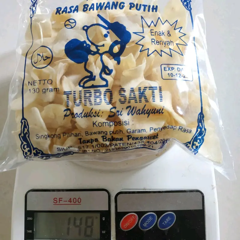 Paket Berlima (Isi 5 BKS) Keripik Singkong Khas Manding Sumenep Madura Cemilan/Makanan Ringan/Snack Rasa Bawang dan Pedas Manis Enak Murah Gurih Renyah 6