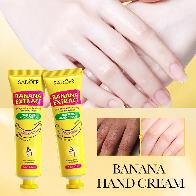 Product Introduction of Banana Moisture Moisturizing Hand Cream Moisturizing Anti-Cracking Refreshing Non-sticky Hand Cream 3