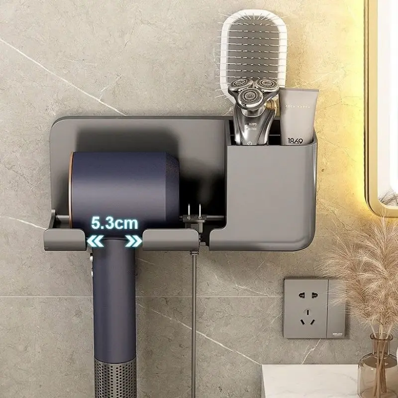 Giá Treo Máy Sấy Tóc Dán Tường Nhà Tắm Chất Liệu Nhựa Chịu Lực Tốt 2