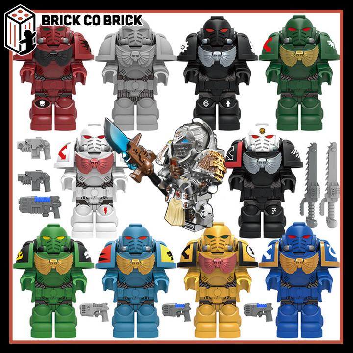 Mô hình Warhammer 40K Space Marines Imperial Fists Đồ chơi Lắp ráp Nhân vật Lính Quân Đội MY601-MY605