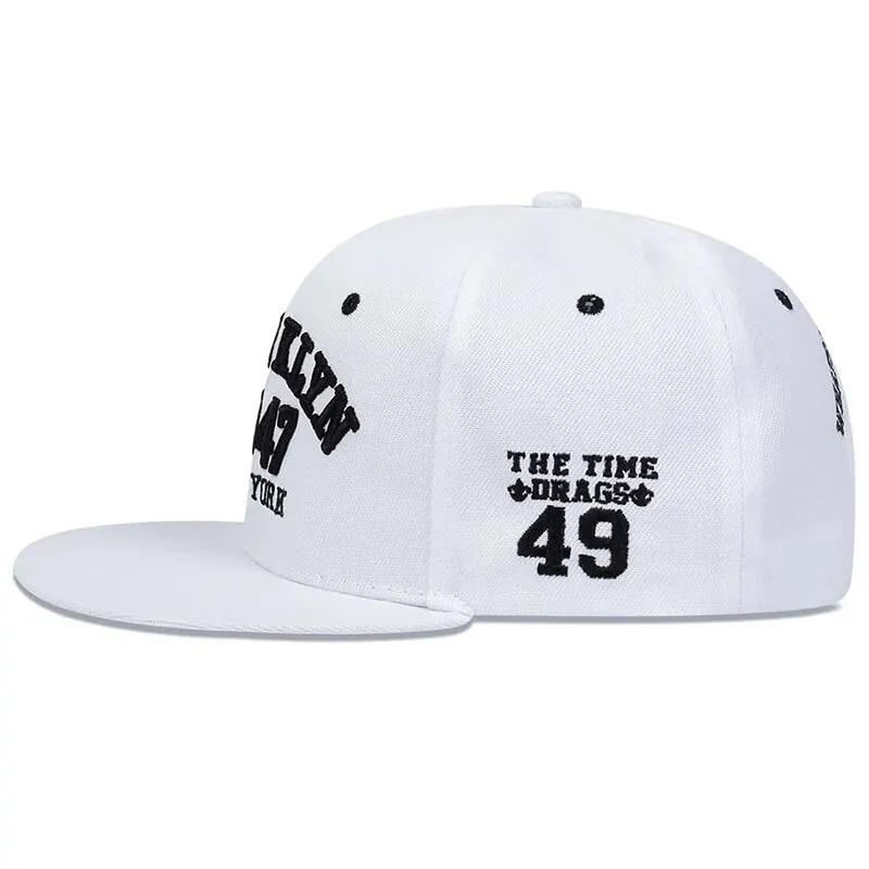 Product Introduction of Mũ Hip-Hop Thêu, Unisex, BROOKLYN 1947, Mũ Bóng Chày Ngoài Trời, Có Thể Điều Chỉnh, Phong Cách Thường Ngày Mũ Chống Nắng 18