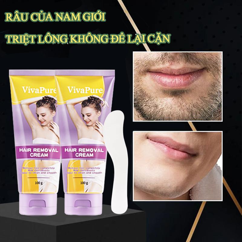Kem tẩy lông râu Triệt Lông Cho Nam Giới - Tẩy Sạch Lông Dưỡng Ẩm, Sáp Wax Toàn Thân Triệt lông vĩnh viễn Ức chế sự phát triển của lông chem bkn hasaki nách carbon tay long vung kin