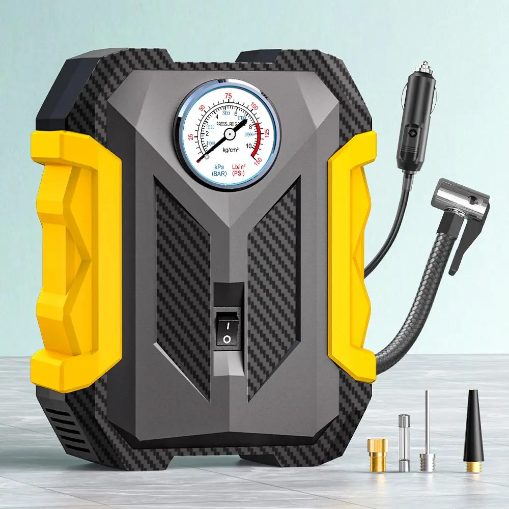 Car Air Compressor, 12V 150PSI Portable Car Air Pump with LED Light, Car Tire Inflator, Professional Automobile Tire Inflator, Car Accessories, Vehicle