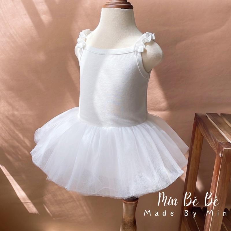 Suit ballet, body váy ren chất liệu Cotton Hàn cho bé gái (5-13kg) 4