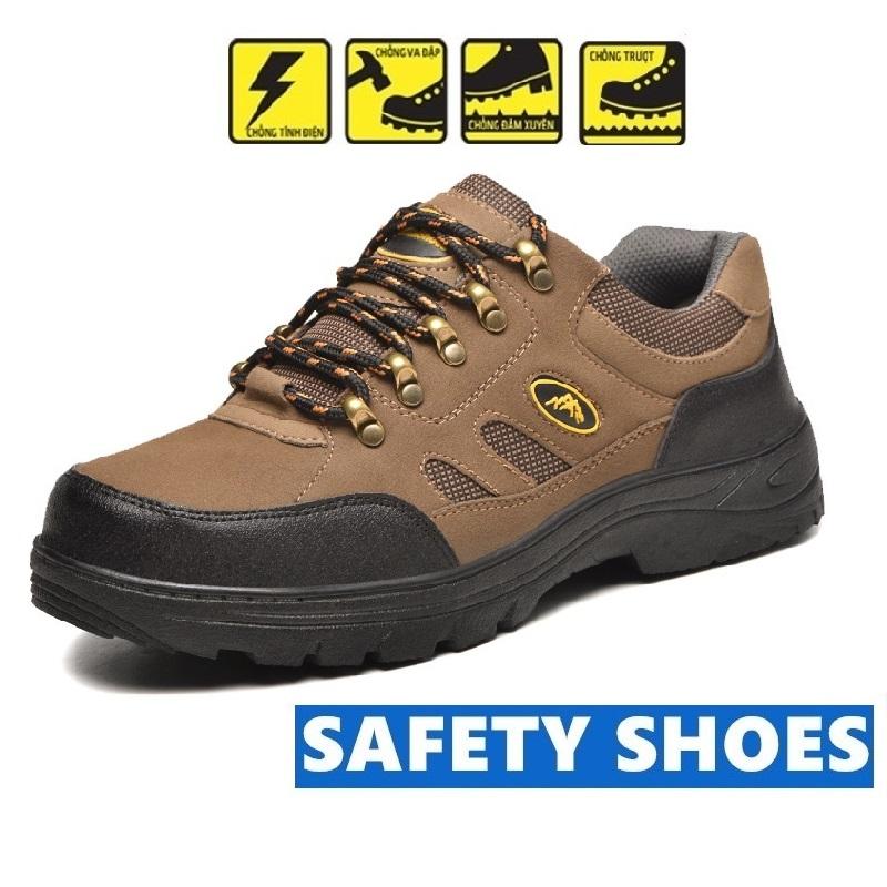 GBH07 Mũi Đế Thép Giày Bảo Hộ Lao Động ,Giày Công Trường BH7 Dáng Thể Thao -Chống Đinh,Va Đập Đế Tăng Ma sát Tăng 1Size