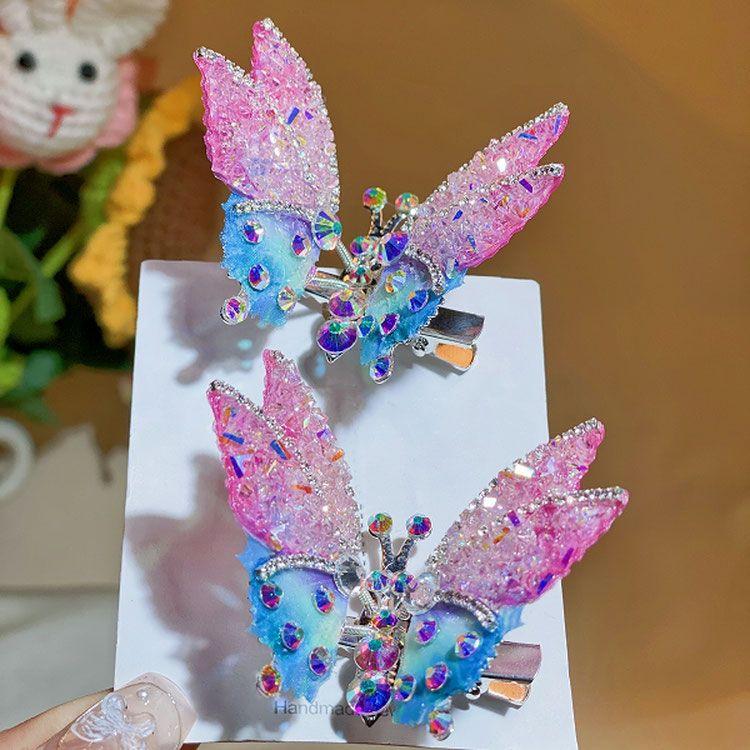 Product Introduction of Kẹp Tóc Bướm, Thiết Kế Mới, Pha Lê Dream Color, Cho Bé Gái, Kẹp Tóc, Phụ Kiện Đội Đầu Công Chúa Bé Gái, Phong Cách Thanh Lịch, Phụ Kiện Tóc 0