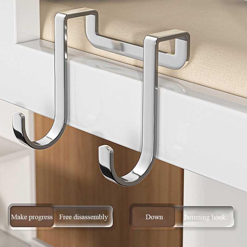COD Móc inox 304 treo áo khoắc, đồ dùng nhà bếp hình chữ s đôi gắm cửa tủ, chất liệu thép không gỉ, móc treo đa năng