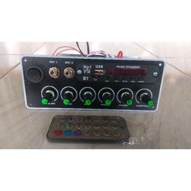 Kit amplifier aktif speaker mono 2955 3055 mp3 bluetooth Amplifier Rumah 2