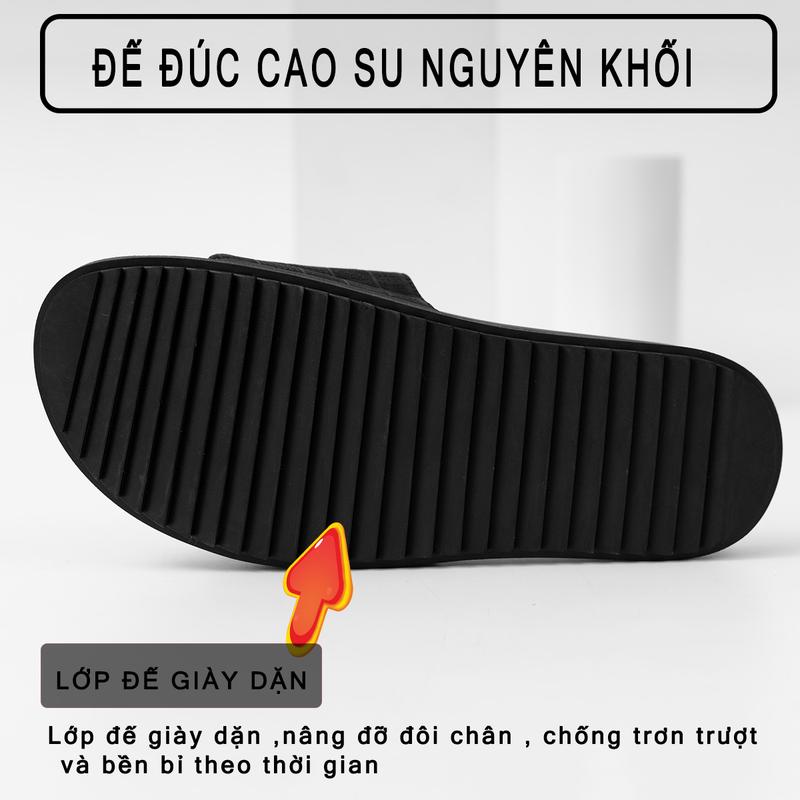Product Introduction of Dép da nam quai ngang big size 44,45,46,47,48,49, đế cao su chống trơn trượt -Mã DL19 DL15 Slipper DéP Đế Bằng 12