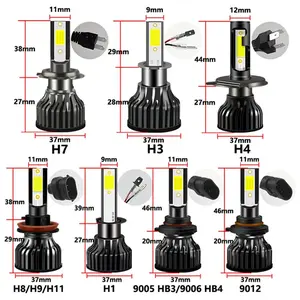 NEW BZL LAMPU LED MOBIL H4 H11 H8 H9 H16 HB3 HB4 H1 HIR2 9012 SEPASANG TERLARIS