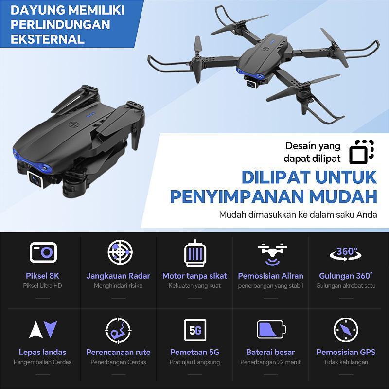Intelligent drone E99 PRO professional camera for indoor and outdoor 8K 5G aerial photography, dual camera remote, capable of flying 3KM 2