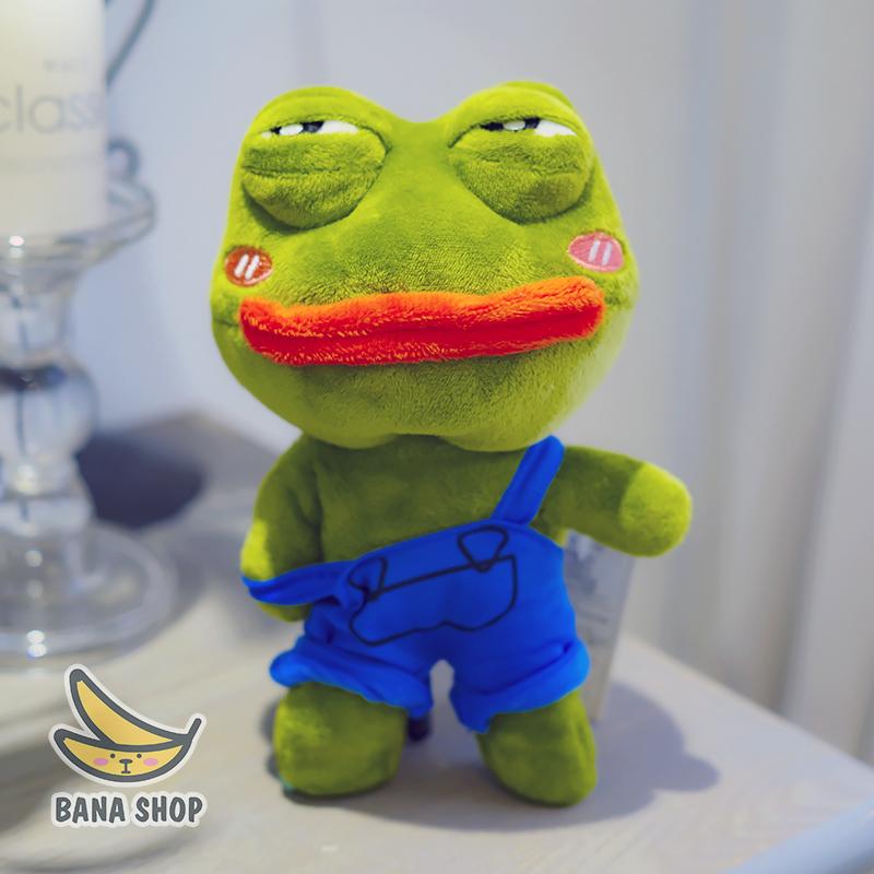 Gấu bông ếch xanh Pepe sad frog kid bé con siêu bựa dành cho vozer