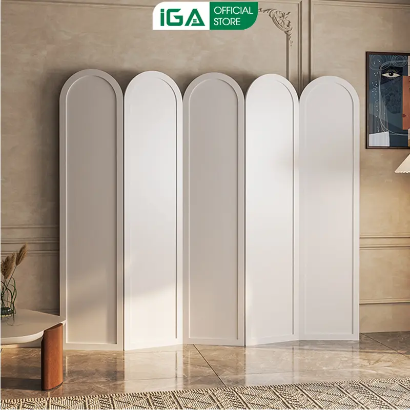 Vách ngăn bình phong kín ngăn phòng hiện đại thương hiệu IGA - IG415 0