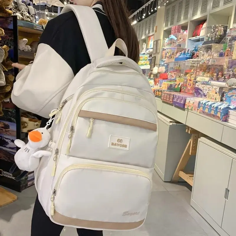 Tas Sekolah Wanita Versi Korea Ransel Siswa SD SMP SMA KULIAH Kanvas Ringan Elegan Kasual Murah Best Seller Backpack Wanita