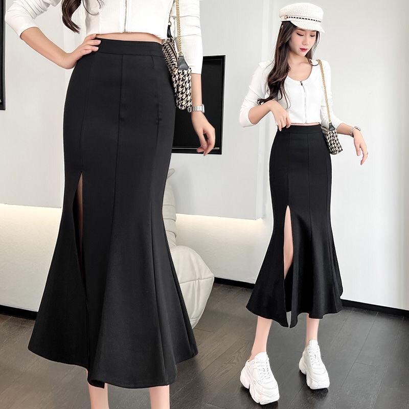 Chân váy Đuôi cá dáng dài, đuôi cá xoè Tú Linh, Tôn dáng cực xinh chất vải co dãn dày dặn dáng Midi Nữ Quần Voi