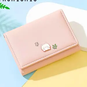 Dompet Lipat Wanita Cute Butterfly printing Korean Fashion