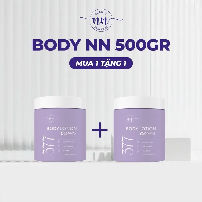 [Mua 1 Tặng 1] Kem NN Beauty Body 500gr - Kem Body Lotion Essences 377 Hỗ Trợ Dưỡng Sáng Da Body 0