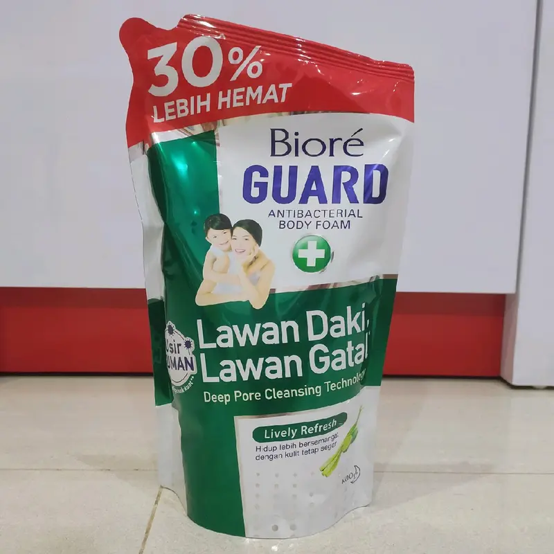 BIORE GUARD Antibacterial Body Foam | Body Wash | Sabun Mandi Cair Refill Pouch 3