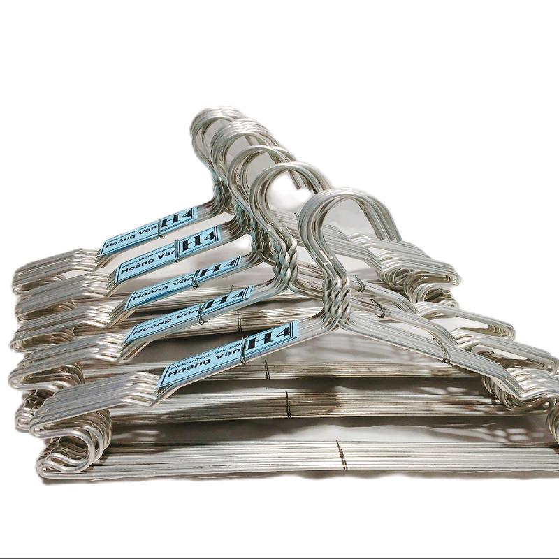 Mã: C_H4 [Giá xưởng] COMBO 50 MÓC ÁO NHÔM NGƯỜI LỚN _ LOẠI DÀY. kích thước sản phẩm 40cm, kiểu dáng chữ C có nhấn vai.( móc nhôm loại dày, kiểu C)