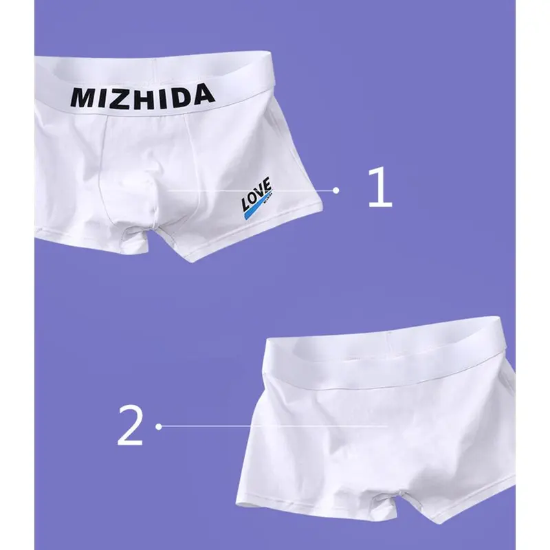 Boxer Đùi Nam, Đồ Lót Cotton, Thoáng Khí, Thích Hợp Cho Học Sinh Trẻ 1