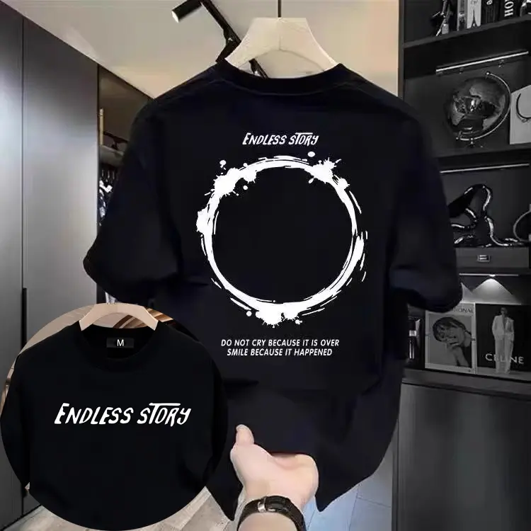 Áo thun nam nữ, Áo phông tay ngắn cổ tròn form rộng phong cách trẻ trung Hàn quốc 100% cotton áo đôi Top Women Menswear Tre-0391