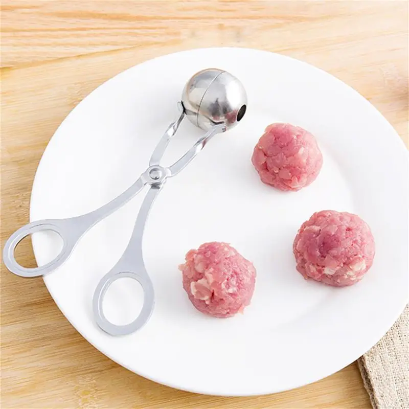 Dụng Cụ Làm Thịt Viên, Chất Liệu Thép Không Gỉ, Dụng Cụ Kẹp Nhà Bếp Gia Đình, Dụng Cụ Làm Thịt, Cá, Thịt Bò, Cơm, Tay Cầm Khuôn, Muỗng Múc, Phụ Kiện Và Dụng Cụ Nhà Bếp 7