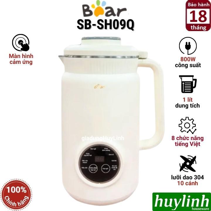 Máy làm sữa hạt mini Bear SB-SH09Q - 1 lít - Tiếng Việt