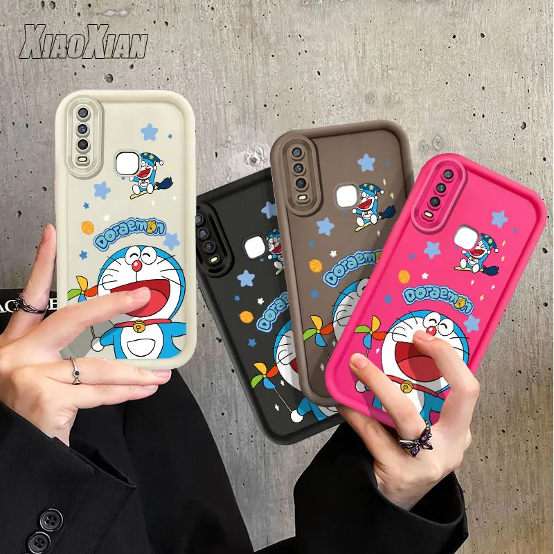 Cartoon Doraemon windmill Phone Casing Case For VIVO Y17 Y11 Y15 Y12 Y12i Y3S 1901 1902 Cartoon Doraemon windmill Phone Casing Case For VIVO Y17 Y11 Y15 Y12 Y12i Y3S 1901 1902