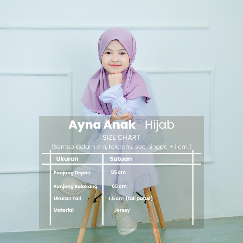 Product Introduction of Hijab Bergo Tali Jersey Shamira Kerudung Ayna Anak Hits Simple Ternyaman Jilbab Instan Muslim Polos Sekolah Anak Sekolah 0