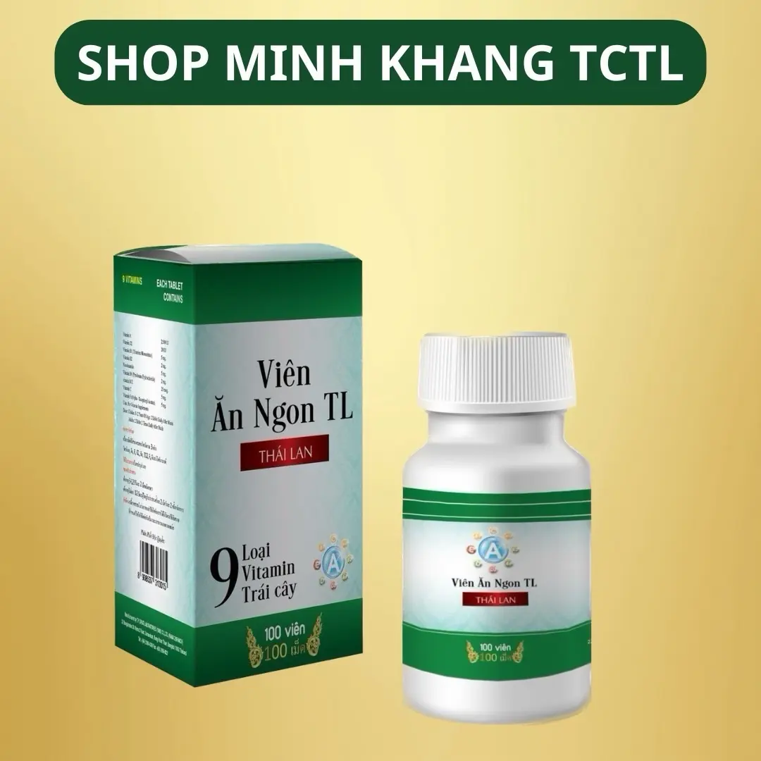 VIÊN VITAMIN TCTL - 9 LOẠI VITAMIN BỔ SUNG SỨC KHOÉ - SHOP Minh Khang  (3-60T SDUNG ĐƯỢC) - NHỎ 56V & LỚN 100V Không chứa GMO