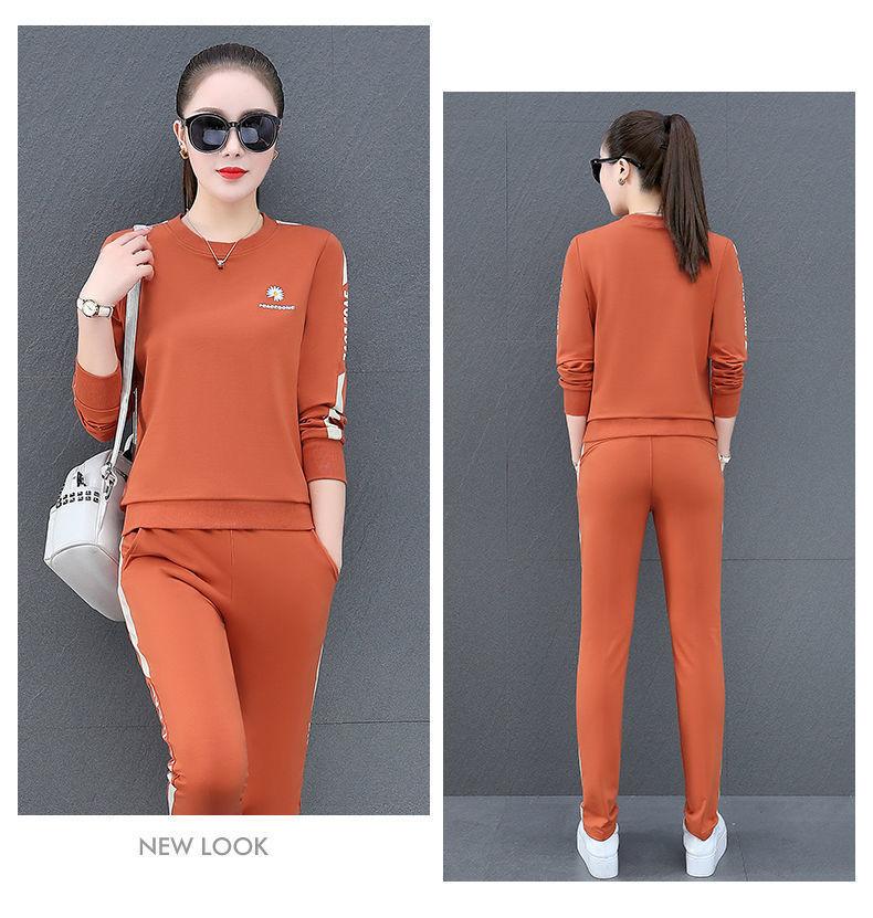 Product Introduction of Áo Len Nữ, Bộ Đồ Thể Thao, Bộ Sưu Tập Xuân Thu 2023, Bộ Đồ Mới, Dáng Rộng Vừa Vặn, Dài Tay, Phong Cách Hàn Quốc, Trang Phục Thường Ngày Cổ Tròn, Mỏng Vừa Vặn, Bộ Đồ Hai Mảnh Chạy Bộ Sport 23