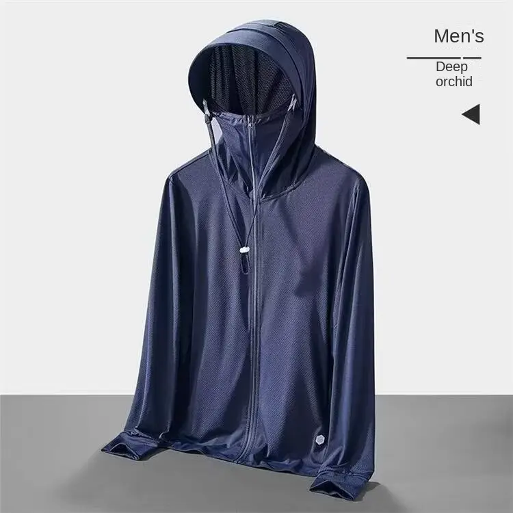 Summer Outdoor Sun Protection Clothing Ultra-thin Sun Protection Jacket for Men Summer Men's Jacket New Breathable UV Protection Style