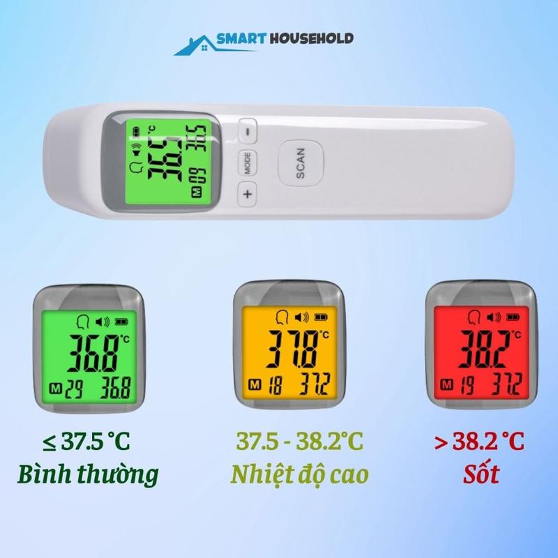 Product Introduction of MÁY ĐO NHIỆT ĐỘ HỒNG NGOẠI CẢM ỨNG ĐO TRÁN CK-T1803, NHIỆT KẾ ĐIỆN TỬ SCAN ĐO THÂN NHIỆT 4