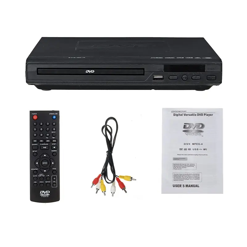 Đầu đĩa DVD đa chức năng TV USB, với kết nối USB / CD / EVD / RW / VCD / MP3 / MP4, Tương thích với TV