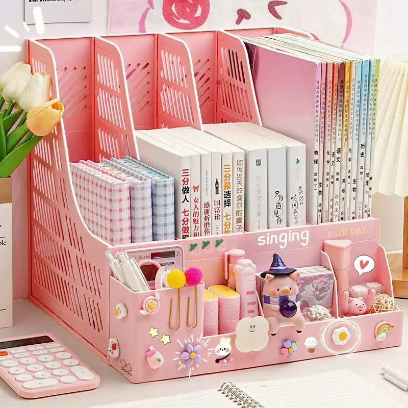 Giá Đựng Tài Liệu Dày Dặn Để Bàn Nhiều Lớp Kệ Sách Thông Tin Hộp Đựng