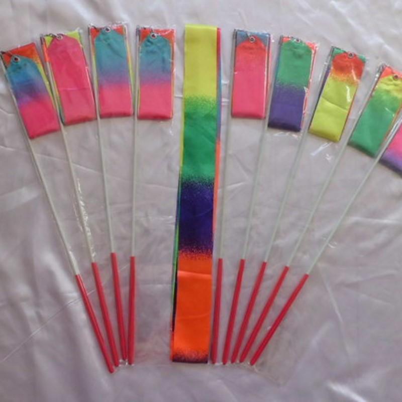 Product Introduction of 2m 4m Gymnastics Colored Ribbons Colorful Gym Ribbons Rhythmic Gymnastics Equipment Dance Ribbon Ballet Streamer Twirling Rod 5