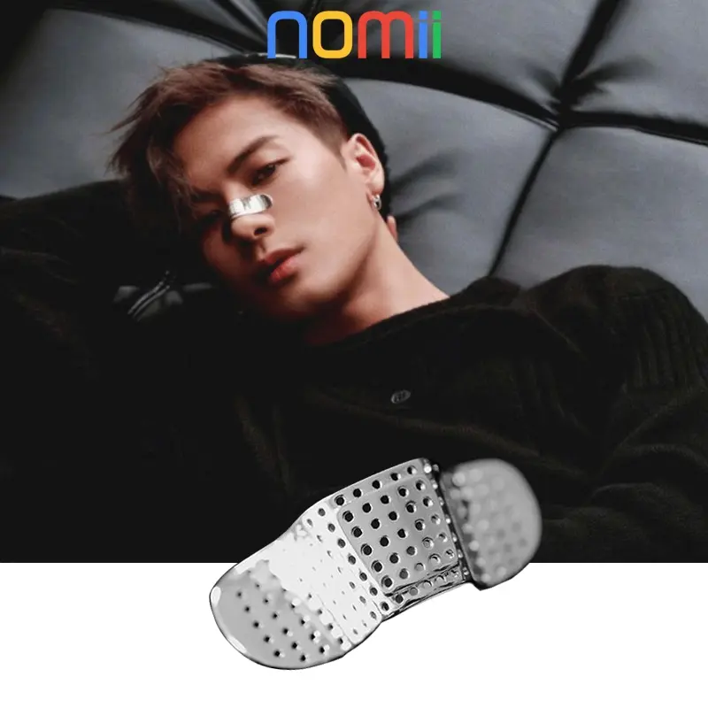Fashion Nose Plasters for BAND-AID Shaped Face Decoration Hip Hop Jewelries Punk Style Decorative Nose