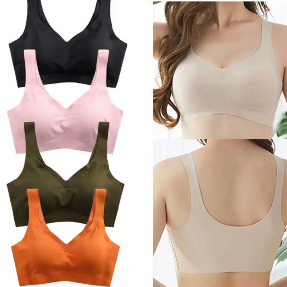 Áo Ngực Liền Mạch, Nhẹ, Không Dây, Co Giãn, Thoáng Khí, Áo Ngực, Có Thể Điều Chỉnh, Thoải Mái, Thích Hợp Để Mặc Thể Thao, Thiết Yếu Thời Trang Của Phụ Nữ