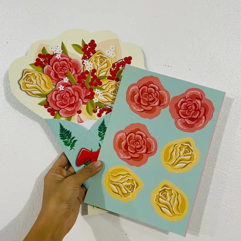 Set 10 thiệp dán 3D handmade tặng Bà mẹ cô giao ngày mùng 8 tháng 3 5