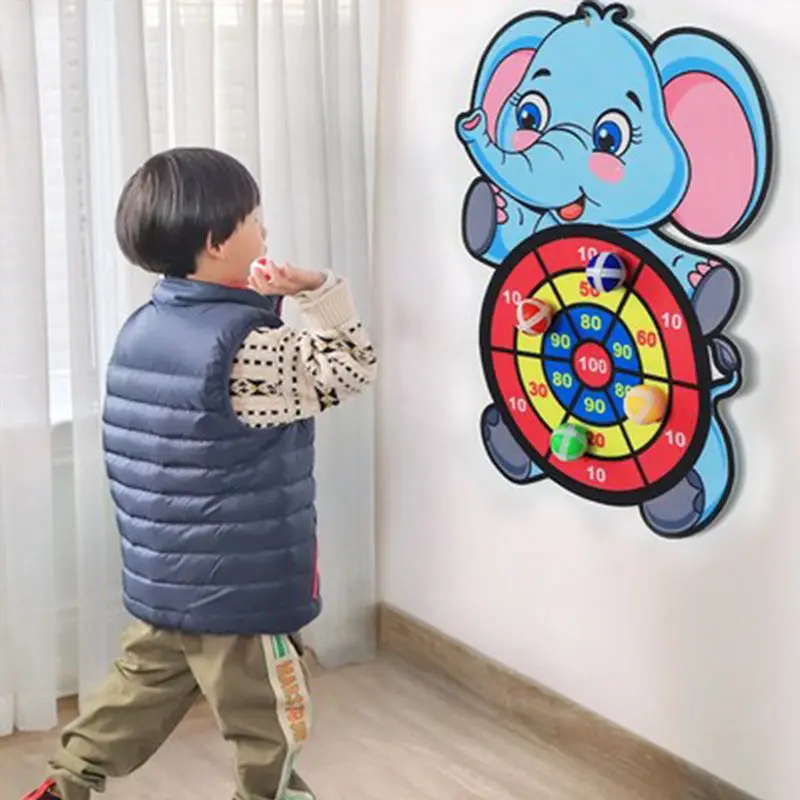Đồ Chơi Giáo Dục, Tấm Phi Tiêu Cho Trẻ Em, Đồ Chơi Ném Mục Tiêu Bóng Dính Thích Hợp Cho Bé Trai Và Bé Gái, Tấm Phi Tiêu Bố Mẹ-Bé, Sử Dụng Trong Nhà Và Ngoài Trời Toy 0