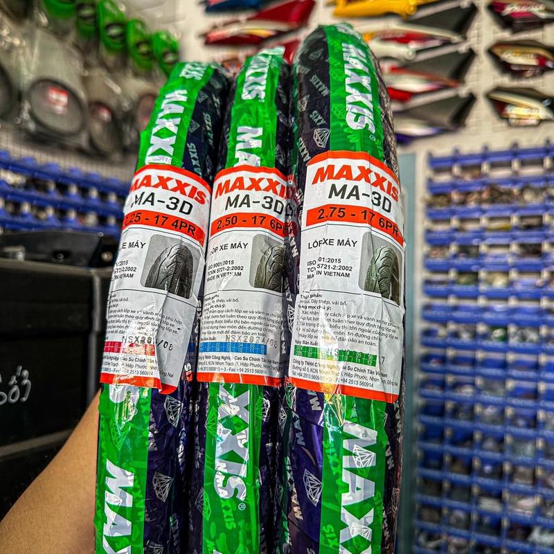 Vỏ lốp MAXXIS có ruột gai kim cương 3D cho nhiều dòng xe máy - phụ tùng xe máy