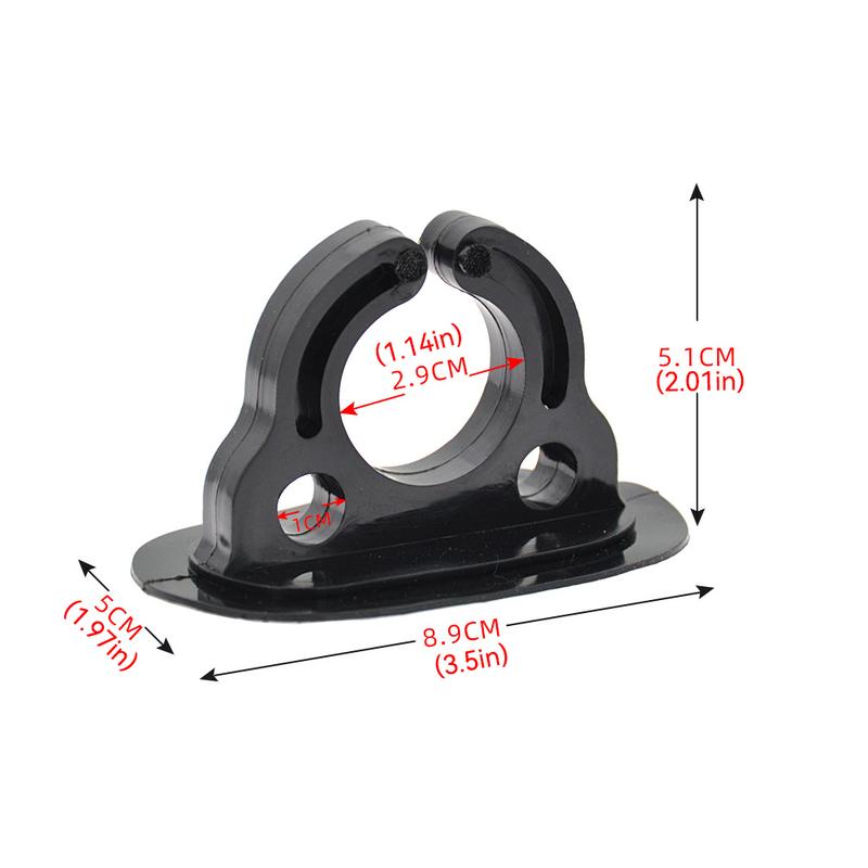 2Pcs Rubber Paddle Storage Holder Boat Paddle Holder Clips Oar Keeper for Kayaks Canoes Rowing Boats Inflatable Boat #473271 5