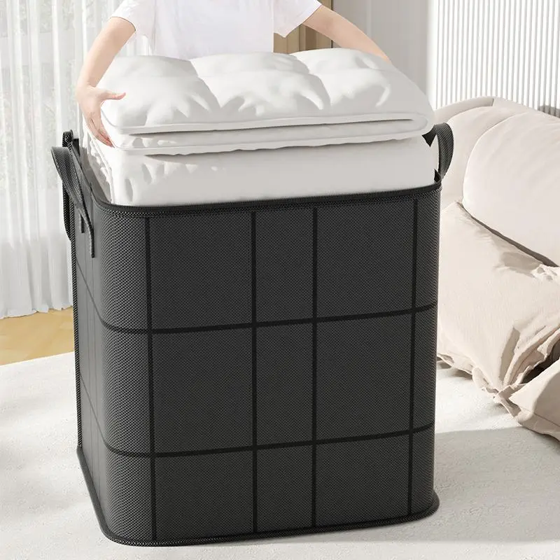 Large Capacity Storage Bag, 1 Count Reusable Dustproof Storage Bag with Zipper & Handle, Storage Organizer for Home Bedroom Living Room