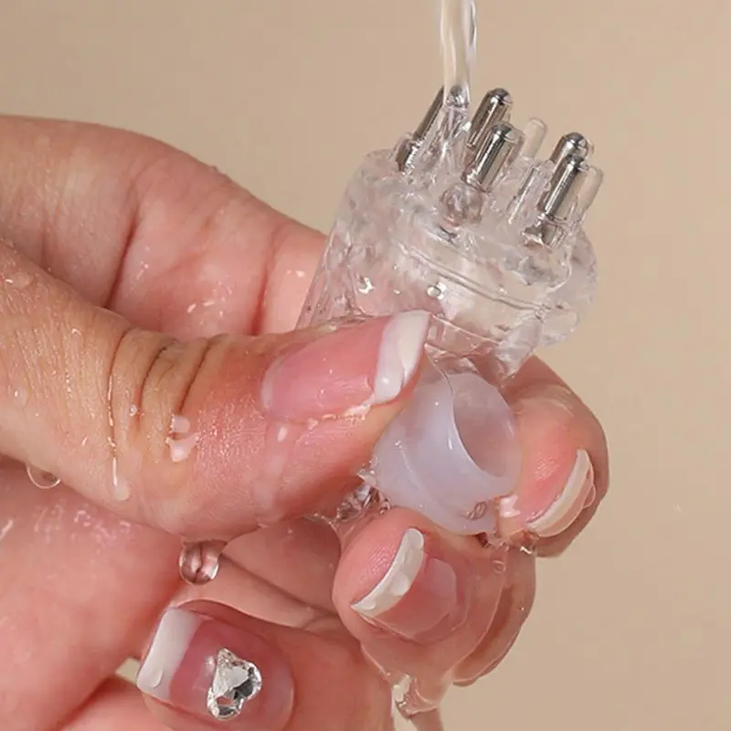 Scalp Applicator Comb, 1 Count Mini Portable Head Essential Oil Roller Ball Massage Comb, Hair Fixing Liquid Guide Comb 6