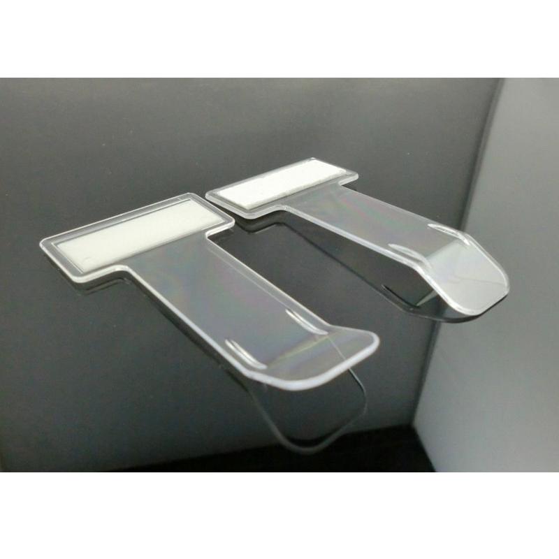 New Plastic Ticket Permit Holder Window Kit Practical Card Holder Stickers Clear Windscreen Ticket Receipt Permit Car Accessories 7