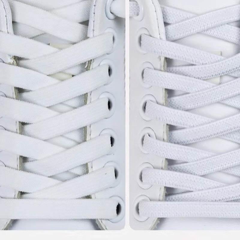 Product Introduction of Lace-Free Lazy Shoelace Buckle Men's and Women's Elastic Stretch Shoelace White Tie-Free Flat Fixed Gadget 3