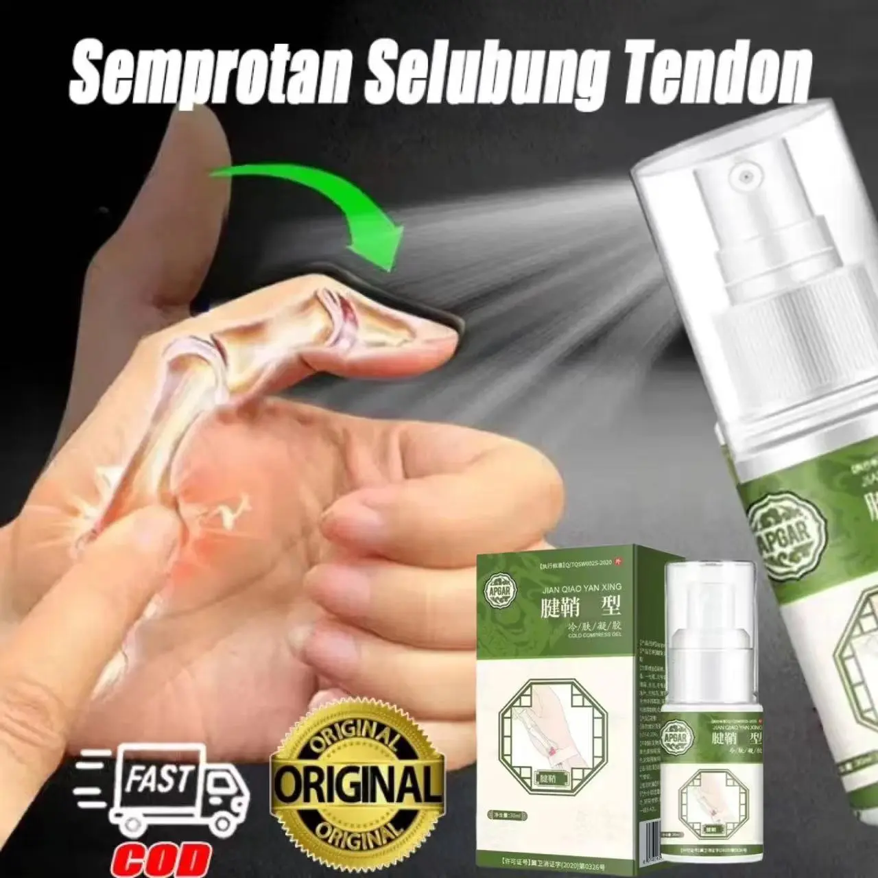 Tenosynovitis heel pain spray Joint Pain pereda nyeri lutut Lumbar Spine Nyeri sendi tangan tenosynovitis compress spray tendosynovitis spray Pain Relief Spray